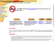 Tablet Screenshot of privacyrightsnow.com